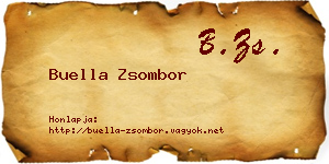 Buella Zsombor névjegykártya